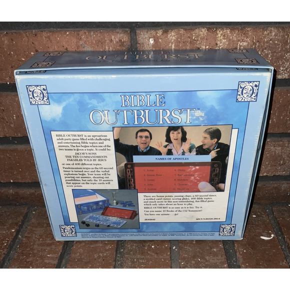 Bible Outburst Verbal Explosions Board Game Complete Hersch 1989 - Picture 5 of 5